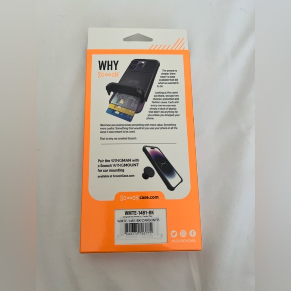 Scooch® for iPhone 14 Case with Card Holder NEW UNUSED - Picture 8 of 8